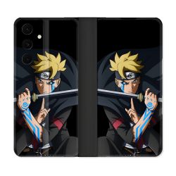 Housse Cuir Portefeuille Pour Samsung Galaxy S25 FE Manga Boruto Tatouage