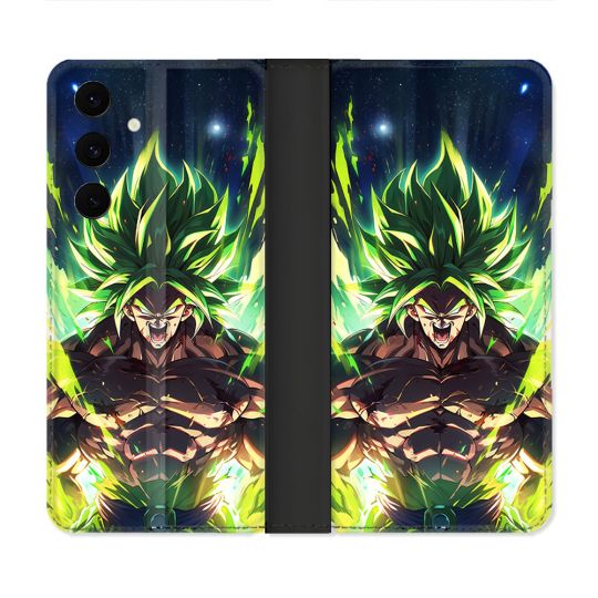 Housse Cuir Portefeuille Pour Samsung Galaxy S25 FE Manga Dragon Ball Broly