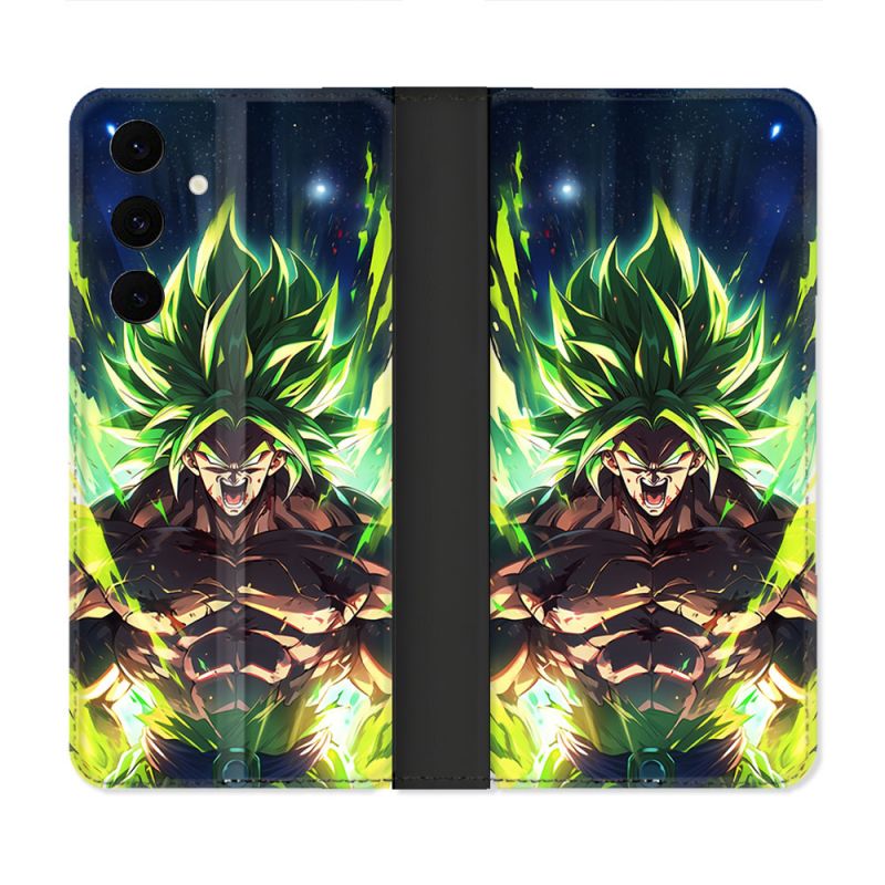 Housse Cuir Portefeuille Pour Samsung Galaxy S25 FE Manga Dragon Ball Broly