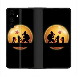 Housse Cuir Portefeuille Pour Samsung Galaxy S25 FE Manga Dragon Ball Vintage