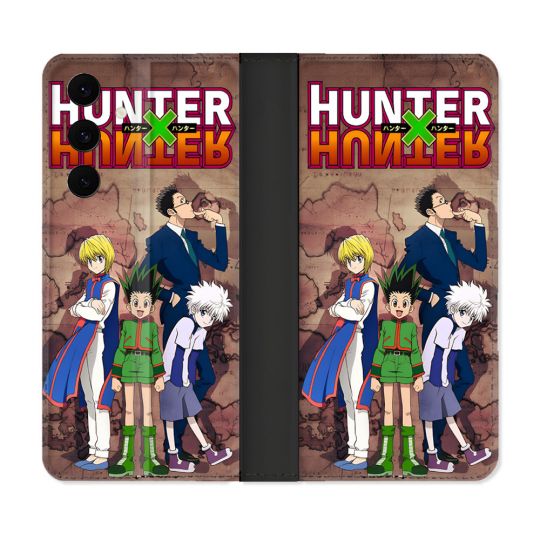 Housse Cuir Portefeuille Pour Samsung Galaxy S25 FE Manga Hunter X Hunter Vintage