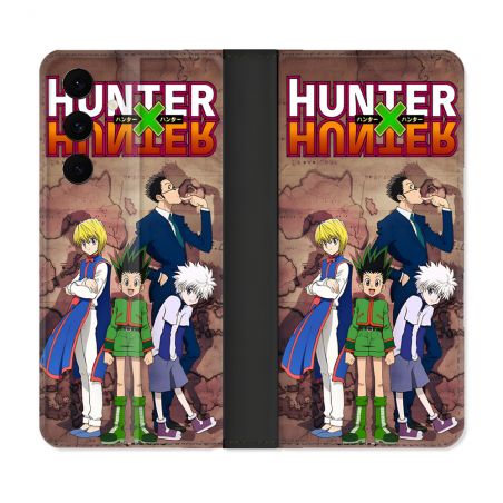 Housse Cuir Portefeuille Pour Samsung Galaxy S25 FE Manga Hunter X Hunter Vintage