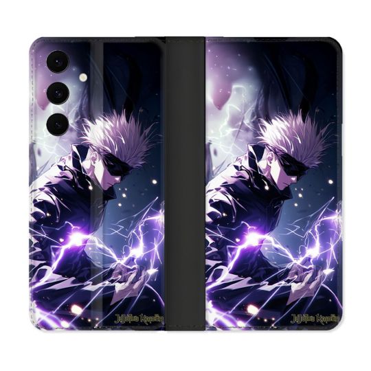 Housse Cuir Portefeuille Pour Samsung Galaxy S25 FE Manga Jujutsu Kaisen Gojo Saturo