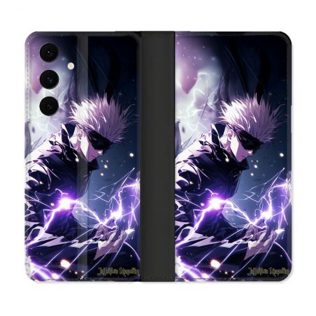 Housse Cuir Portefeuille Pour Samsung Galaxy S25 FE Manga Jujutsu Kaisen Gojo Saturo