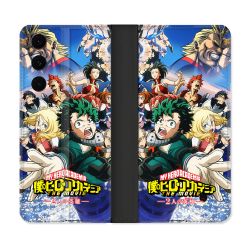 Housse Cuir Portefeuille Pour Samsung Galaxy S25 FE Manga My Hero Academia Affiche