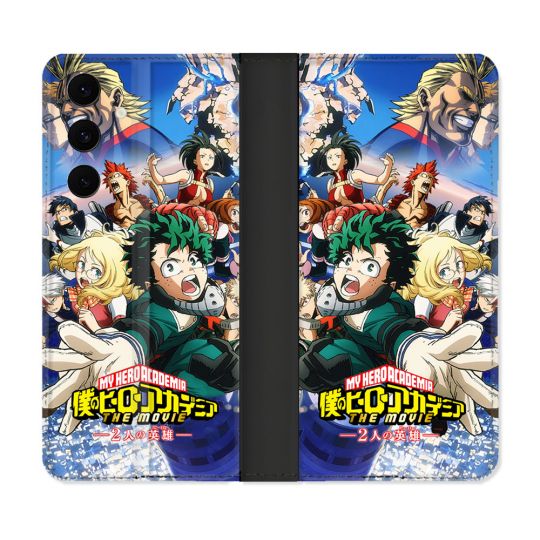 Housse Cuir Portefeuille Pour Samsung Galaxy S25 FE Manga My Hero Academia Affiche