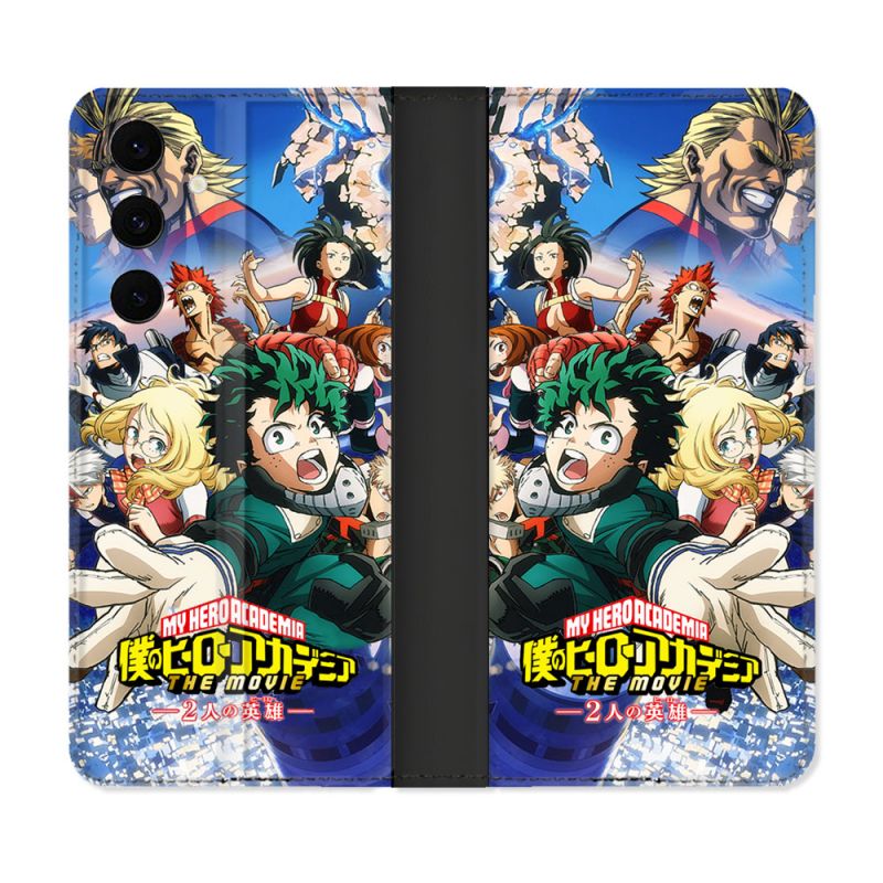 Housse Cuir Portefeuille Pour Samsung Galaxy S25 FE Manga My Hero Academia Affiche