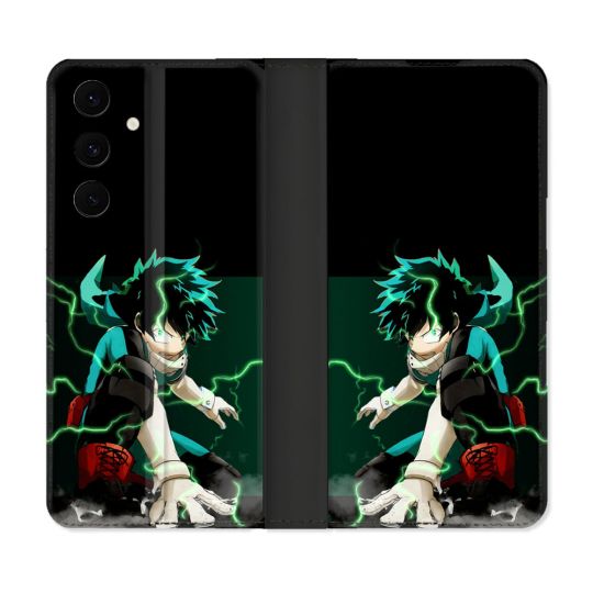 Housse Cuir Portefeuille Pour Samsung Galaxy S25 FE Manga My Hero Academia Deku