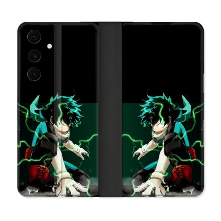 Housse Cuir Portefeuille Pour Samsung Galaxy S25 FE Manga My Hero Academia Deku