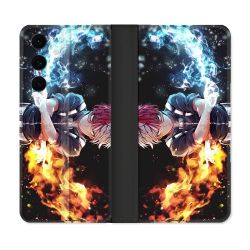 Housse Cuir Portefeuille Pour Samsung Galaxy S25 FE Manga My Hero Academia Shoto