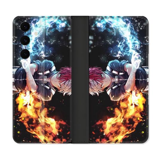 Housse Cuir Portefeuille Pour Samsung Galaxy S25 FE Manga My Hero Academia Shoto