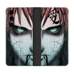Housse Cuir Portefeuille Pour Samsung Galaxy S25 FE Manga Naruto Gaara