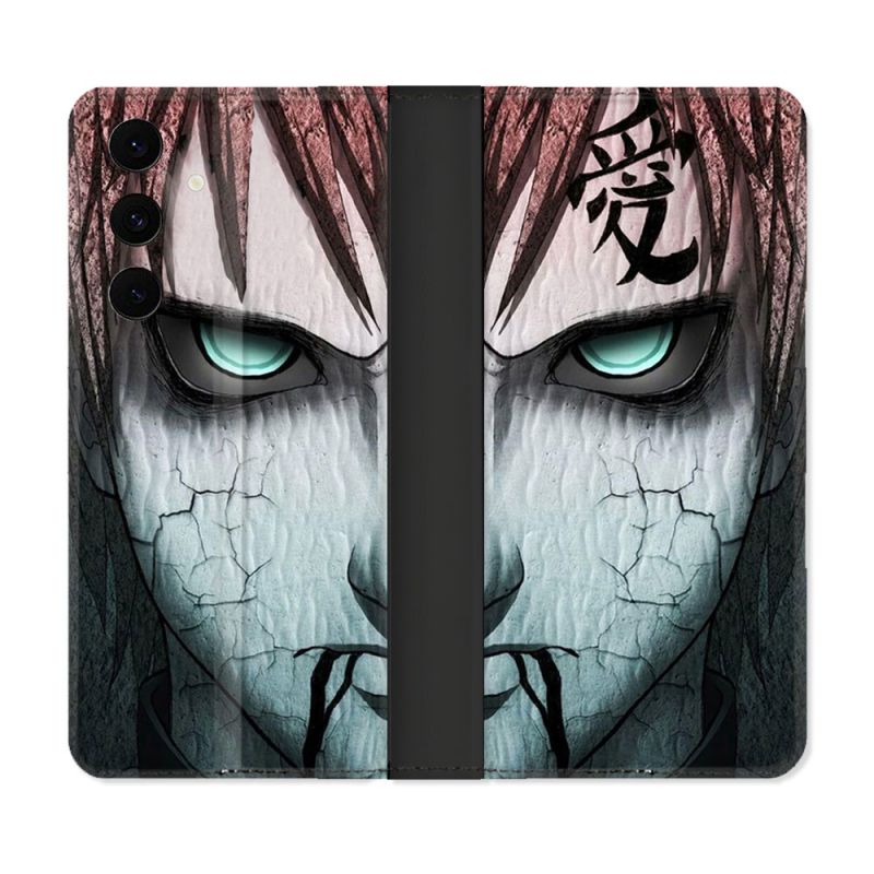 Housse Cuir Portefeuille Pour Samsung Galaxy S25 FE Manga Naruto Gaara
