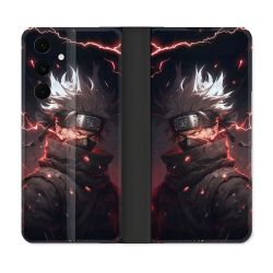 Housse Cuir Portefeuille Pour Samsung Galaxy S25 FE Manga Naruto Kakashi Dark