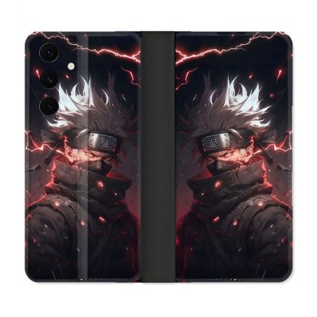 Housse Cuir Portefeuille Pour Samsung Galaxy S25 FE Manga Naruto Kakashi Dark