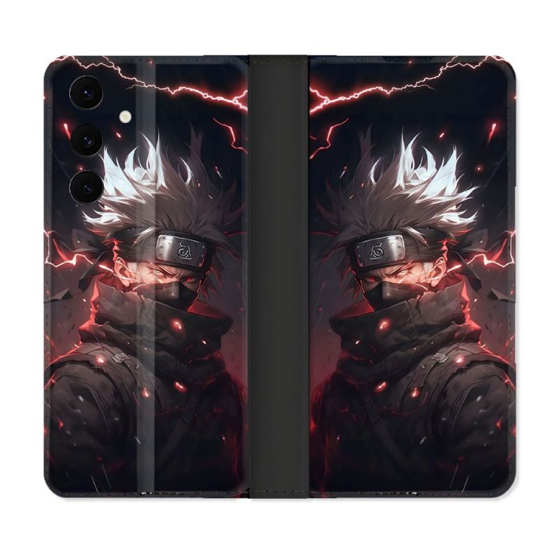Housse Cuir Portefeuille Pour Samsung Galaxy S25 FE Manga Naruto Kakashi Dark