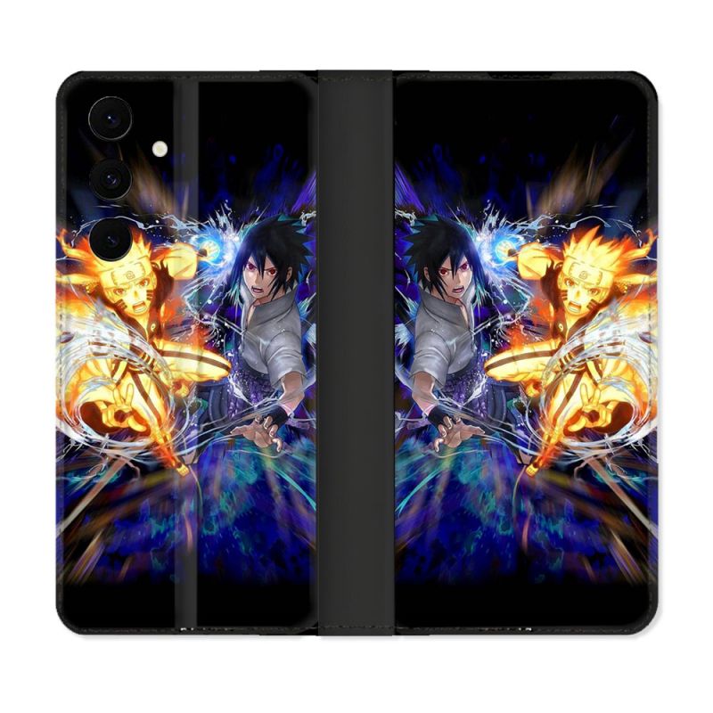 Housse Cuir Portefeuille Pour Samsung Galaxy S25 FE Manga Naruto VS