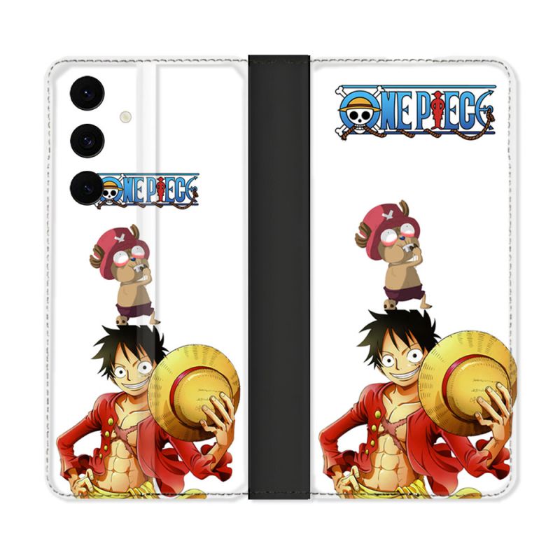 Housse Cuir Portefeuille Pour Samsung Galaxy S25 FE Manga One Piece Chopper