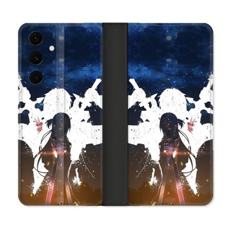 Housse Cuir Portefeuille Pour Samsung Galaxy S25 FE Manga SAO sword Art Online Asuna