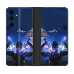 Housse Cuir Portefeuille Pour Samsung Galaxy S25 FE Manga SAO sword Art Online Epee