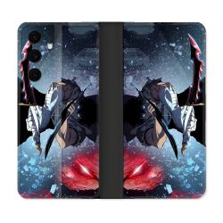 Housse Cuir Portefeuille Pour Samsung Galaxy S25 FE Manga Solo Leveling Sung Epee