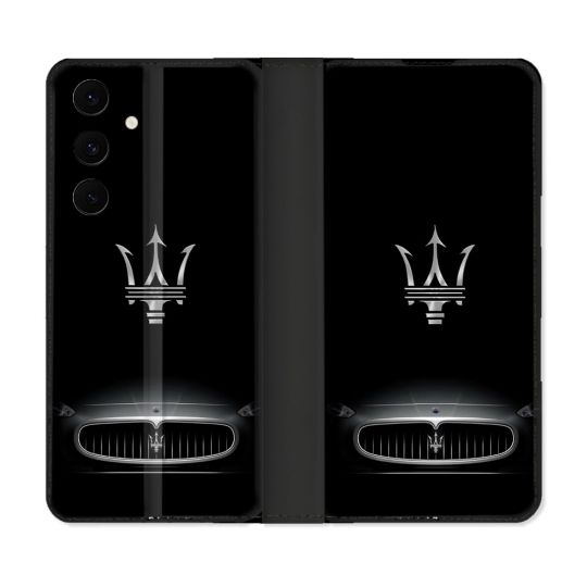 Housse Cuir Portefeuille Pour Samsung Galaxy S25 FE Maserati