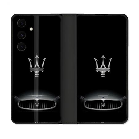 Housse Cuir Portefeuille Pour Samsung Galaxy S25 FE Maserati