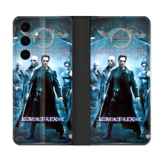 Housse Cuir Portefeuille Pour Samsung Galaxy S25 FE Matrix Affiche