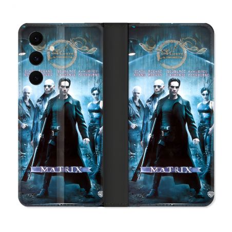 Housse Cuir Portefeuille Pour Samsung Galaxy S25 FE Matrix Affiche