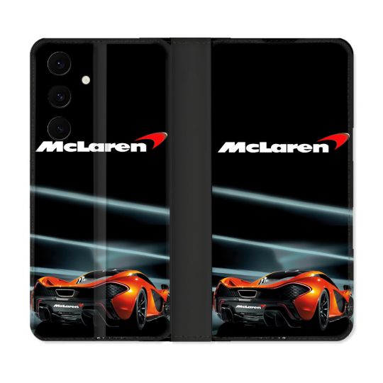 Housse Cuir Portefeuille Pour Samsung Galaxy S25 FE Mc Laren