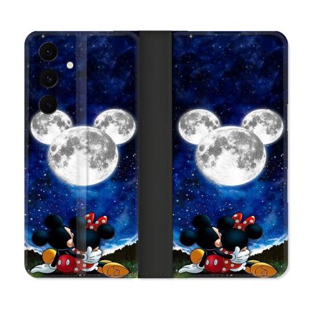 Housse Cuir Portefeuille Pour Samsung Galaxy S25 FE Mickey Minnie