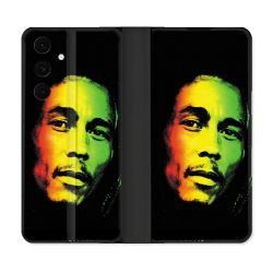 Housse Cuir Portefeuille Pour Samsung Galaxy S25 FE Musique Bob Marley 2