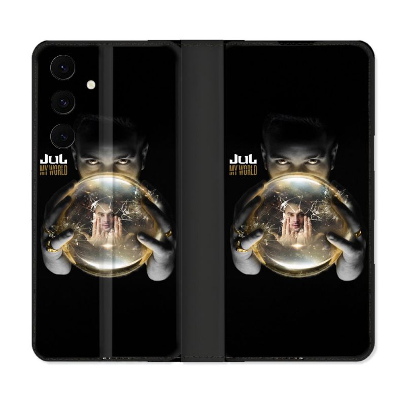 Housse Cuir Portefeuille Pour Samsung Galaxy S25 FE Musique Jul Affiche