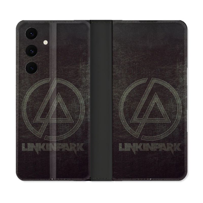 Housse Cuir Portefeuille Pour Samsung Galaxy S25 FE Musique Rock Linkin Park