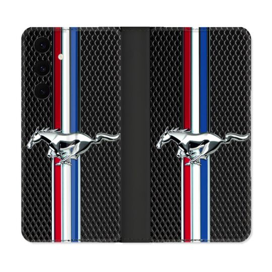 Housse Cuir Portefeuille Pour Samsung Galaxy S25 FE Mustang