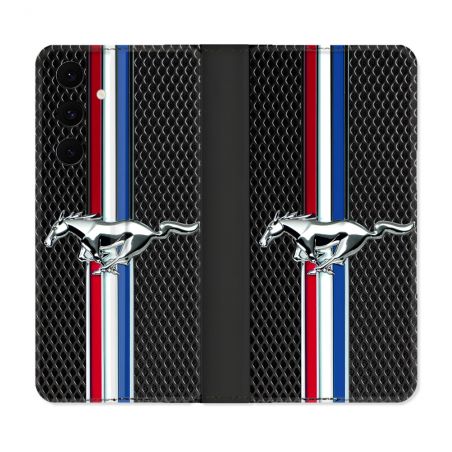 Housse Cuir Portefeuille Pour Samsung Galaxy S25 FE Mustang