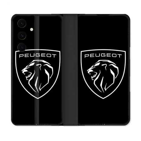 Housse Cuir Portefeuille Pour Samsung Galaxy S25 FE Peugeot