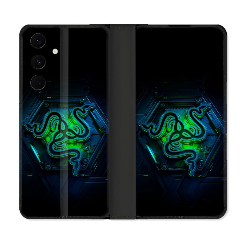 Housse Cuir Portefeuille Pour Samsung Galaxy S25 FE Razer