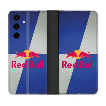 Housse Cuir Portefeuille Pour Samsung Galaxy S25 FE Red Bull Classique