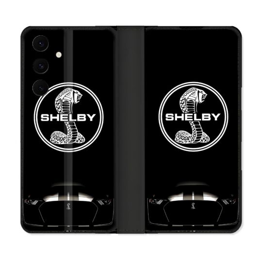 Housse Cuir Portefeuille Pour Samsung Galaxy S25 FE Shelby