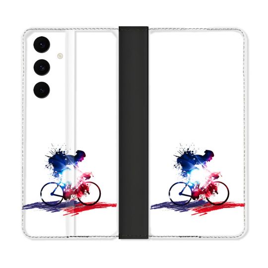 Housse Cuir Portefeuille Pour Samsung Galaxy S25 FE Sport Cyclisme France
