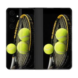 Housse Cuir Portefeuille Pour Samsung Galaxy S25 FE Sport Tennis Balls