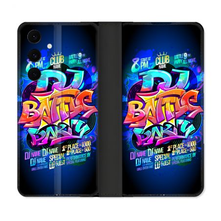 Housse Cuir Portefeuille Pour Samsung Galaxy S25 FE Street Art Rap