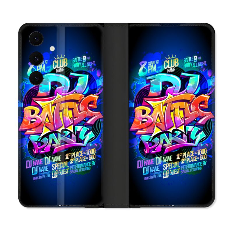 Housse Cuir Portefeuille Pour Samsung Galaxy S25 FE Street Art Rap