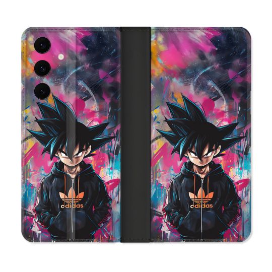 Housse Cuir Portefeuille Pour Samsung Galaxy S25 FE Street Art Sangoku