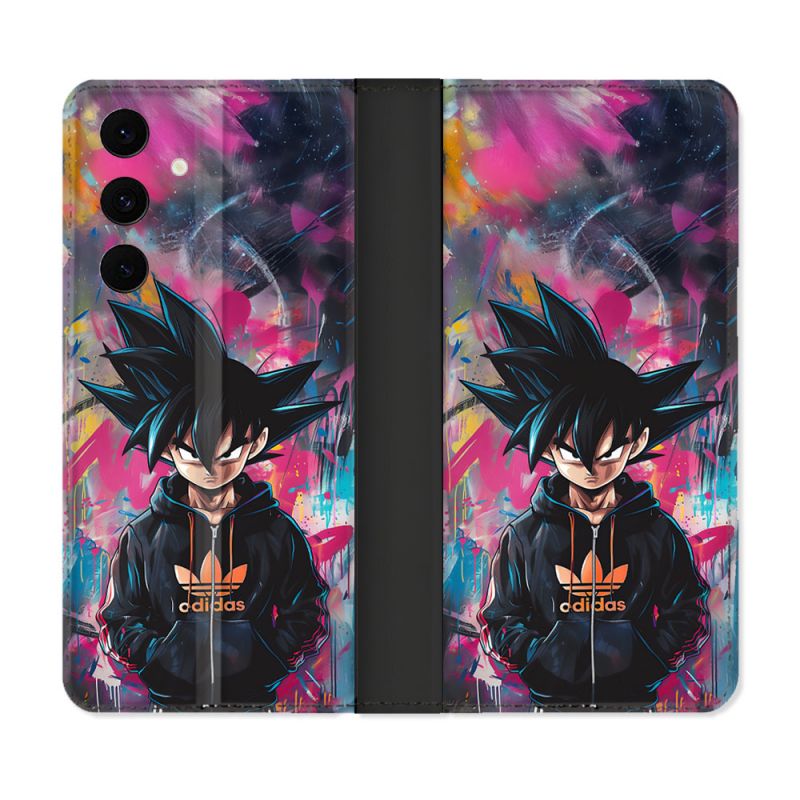 Housse Cuir Portefeuille Pour Samsung Galaxy S25 FE Street Art Sangoku