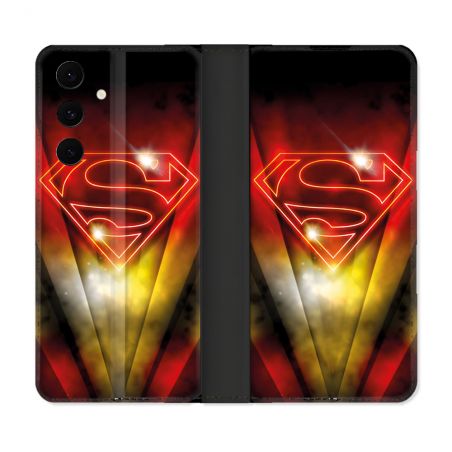 Housse Cuir Portefeuille Pour Samsung Galaxy S25 FE Superman Logo