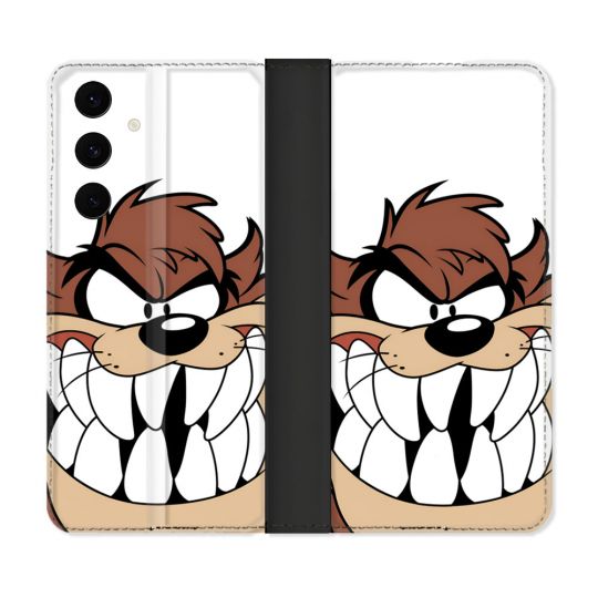 Housse Cuir Portefeuille Pour Samsung Galaxy S25 FE Taz