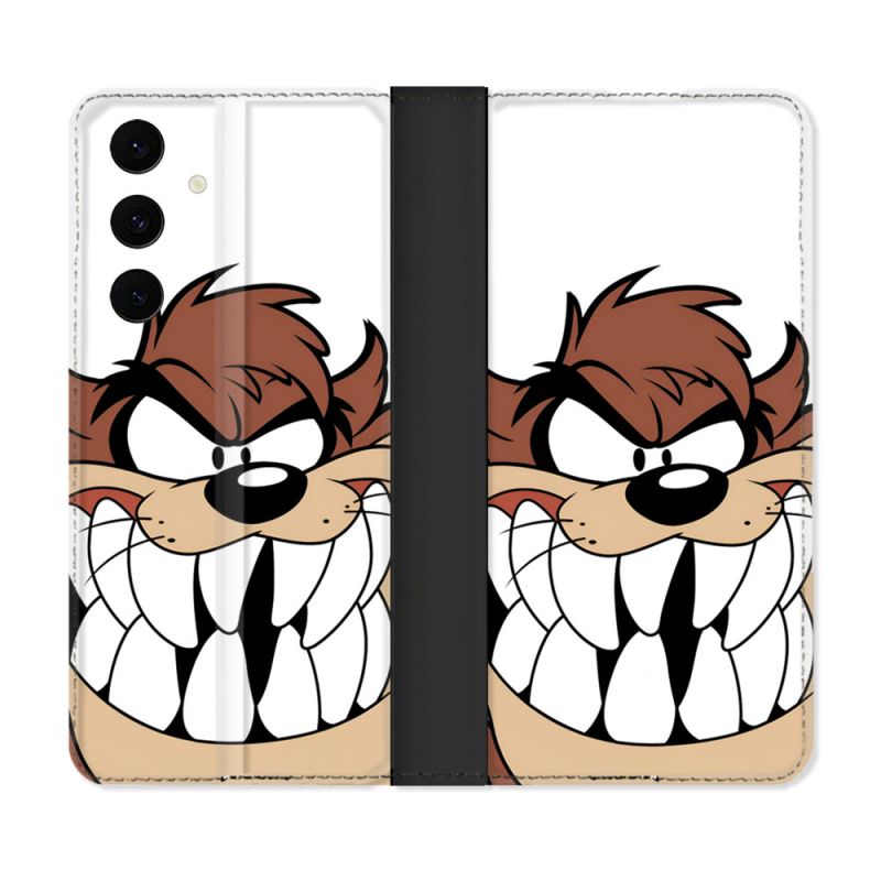 Housse Cuir Portefeuille Pour Samsung Galaxy S25 FE Taz