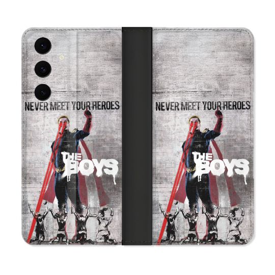 Housse Cuir Portefeuille Pour Samsung Galaxy S25 FE The Boys Affiche